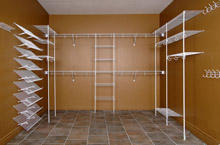 Rangement de grillage dans un Walk-in
